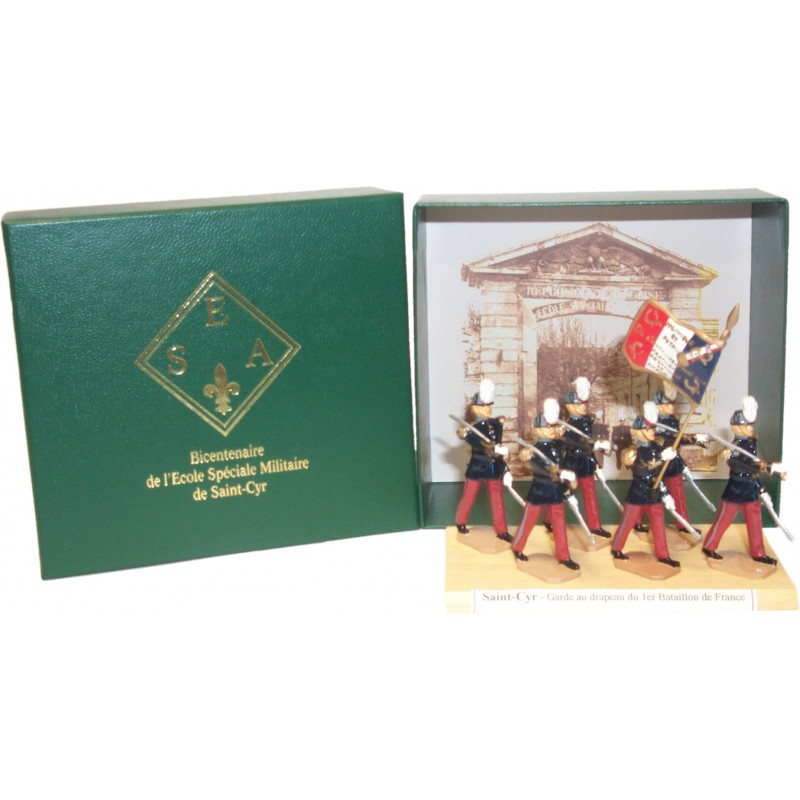 Coffret de luxe de la Garde au drapeau d'avant 1983 au défilé